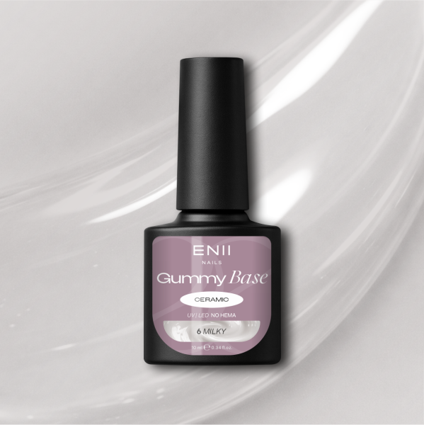 Gummy Base Ceramic 6 Milky - gumová báze na nehty 10 ml