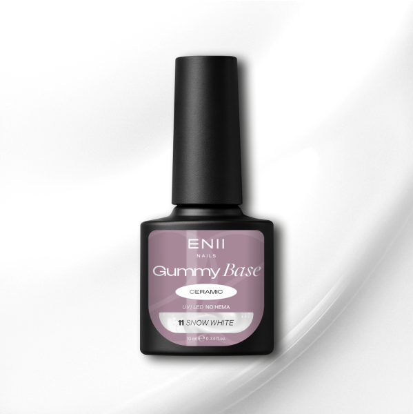Gummy Base Ceramic 11 Snow White - gumová báze na nehty, 10 ml