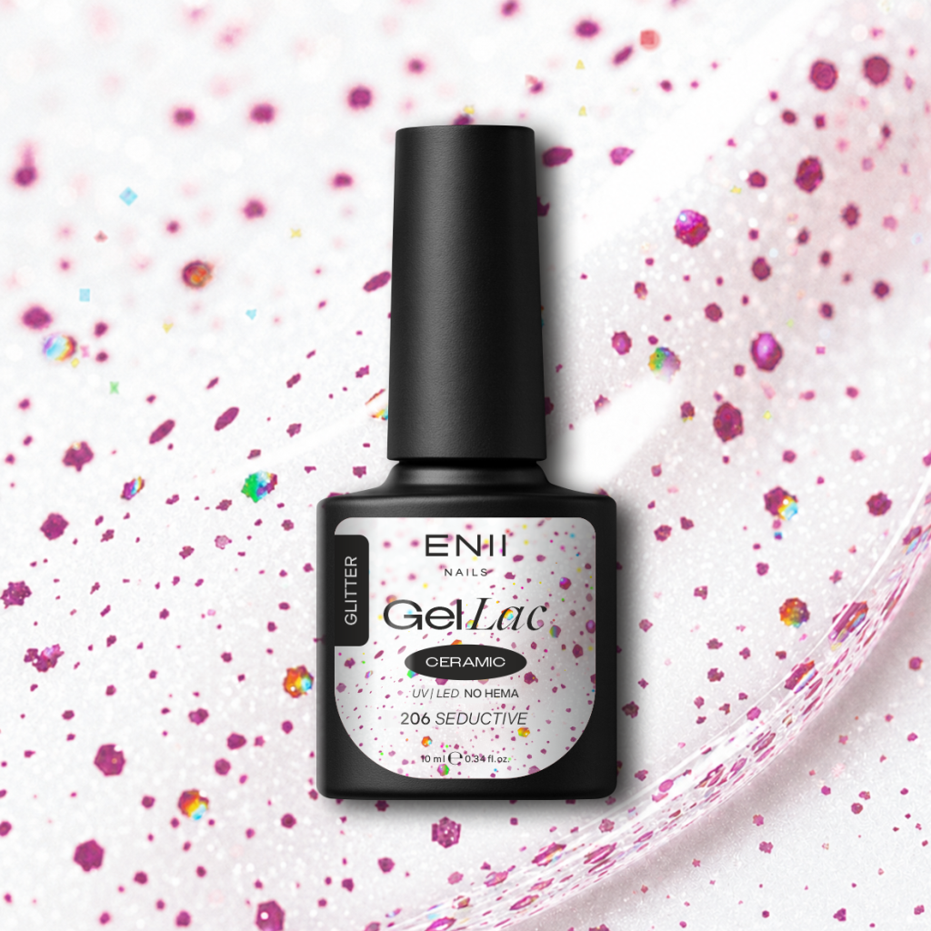 Gel lak Ceramic 206 Seductive - gelový lak bez HEMA, 10 ml