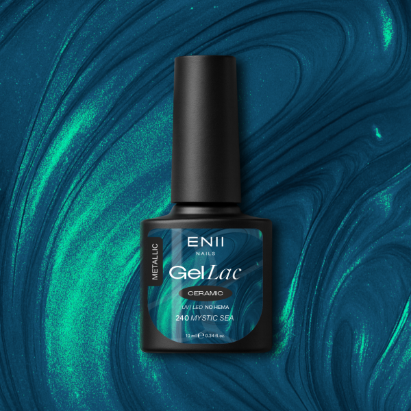 Gel lak Ceramic 240 Mystic Sea - gelový lak bez HEMA, 10 ml