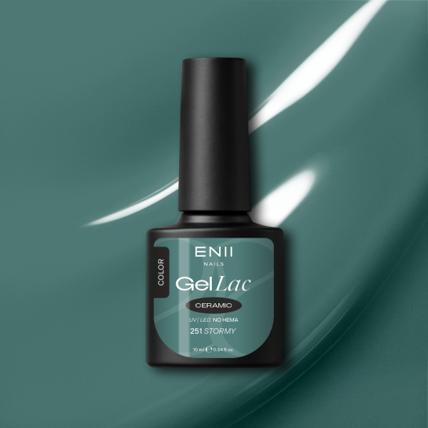 Gel lak Ceramic 251 Stormy - gelový lak bez HEMA, 10 ml