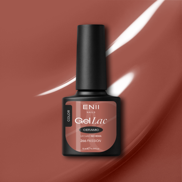 Gel lak Ceramic 266 Passion - gelový lak bez HEMA, 10 ml