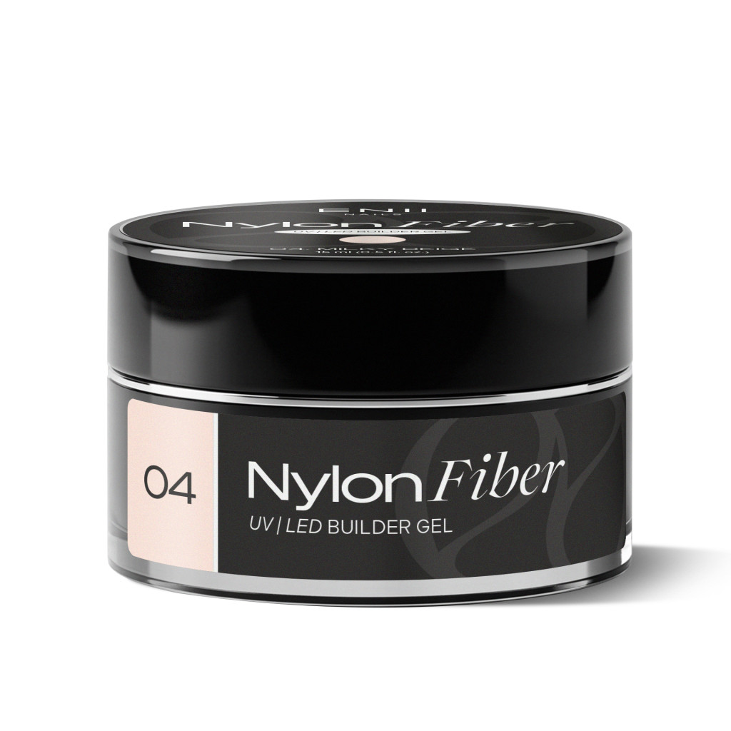 ENII Nylon Fiber Gel 04 Milky Beige - stavební UV LED gel, 15 ml