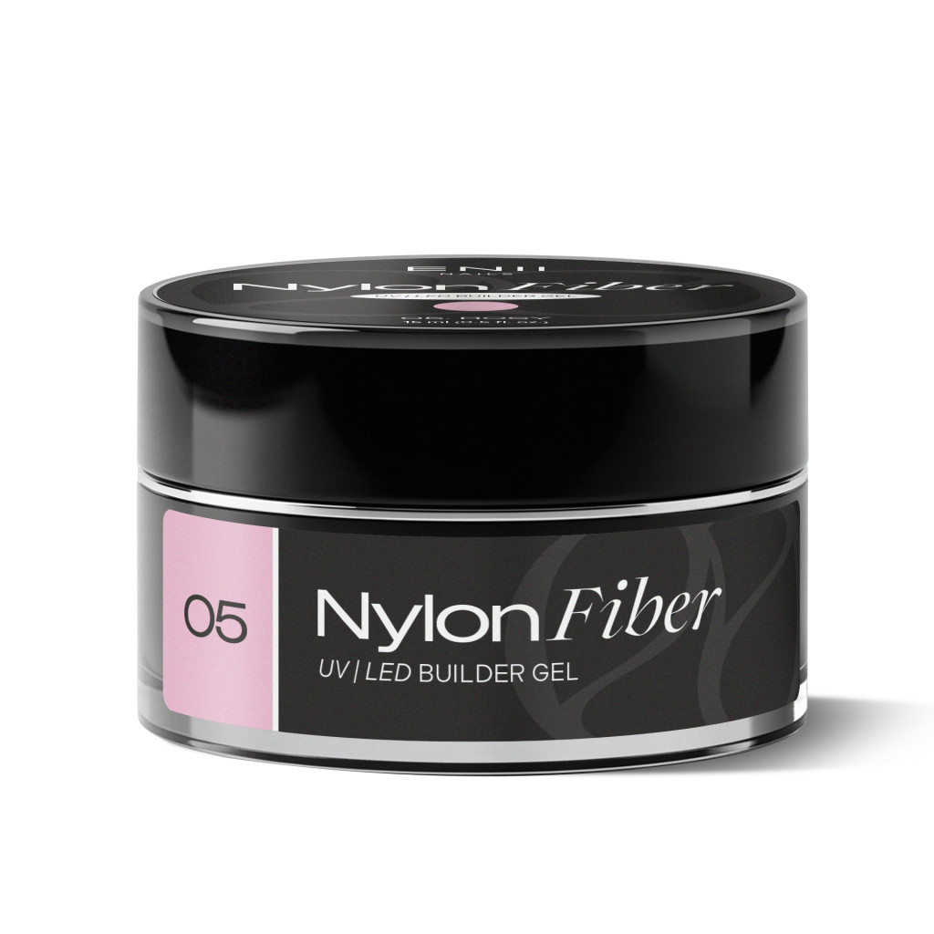 ENII Nylon Fiber Gel 05 Rose - stavební UV LED gel, 15 ml