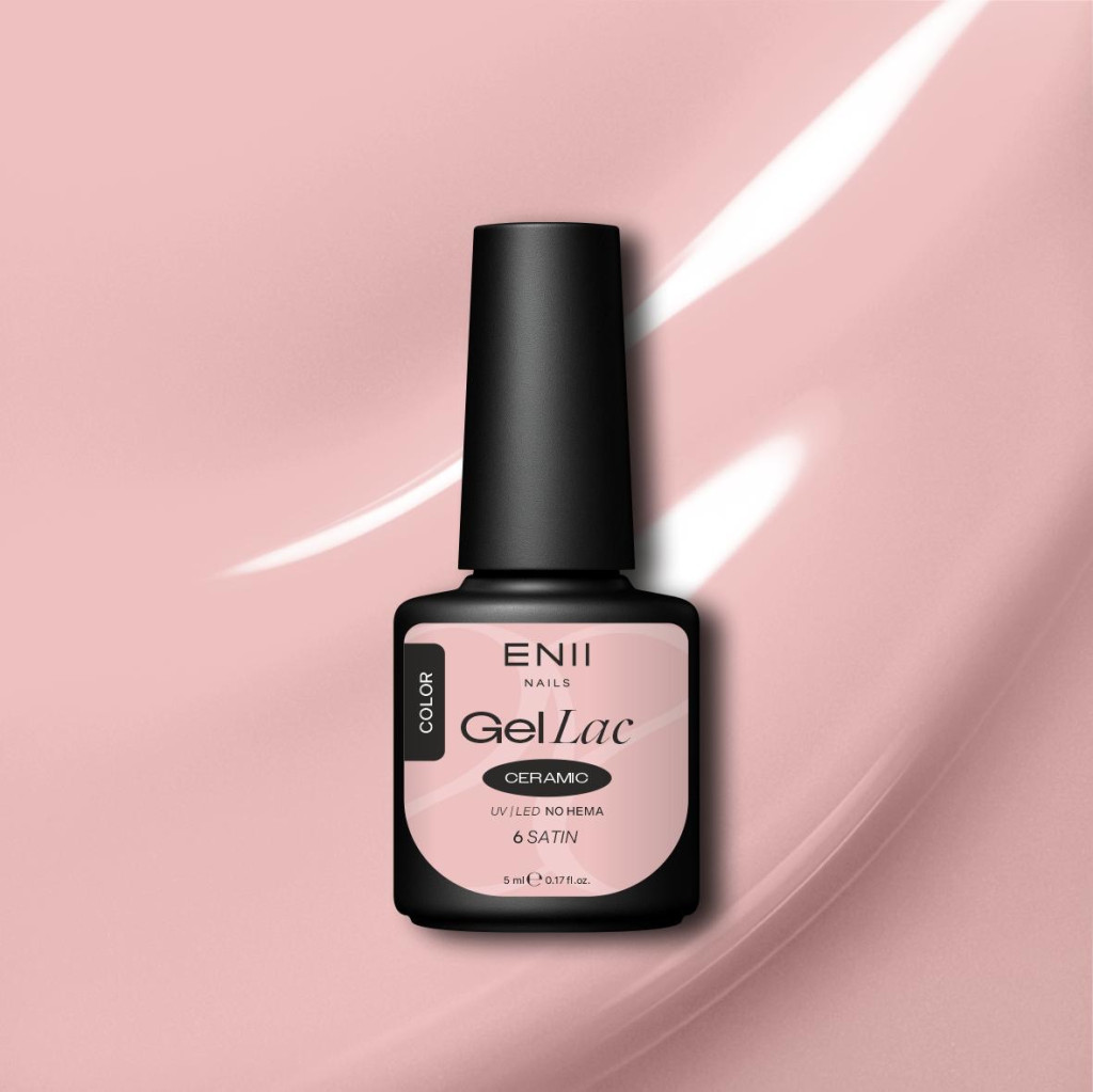 Gel lak Ceramic 06 Satin - gelový lak bez HEMA, 5 ml