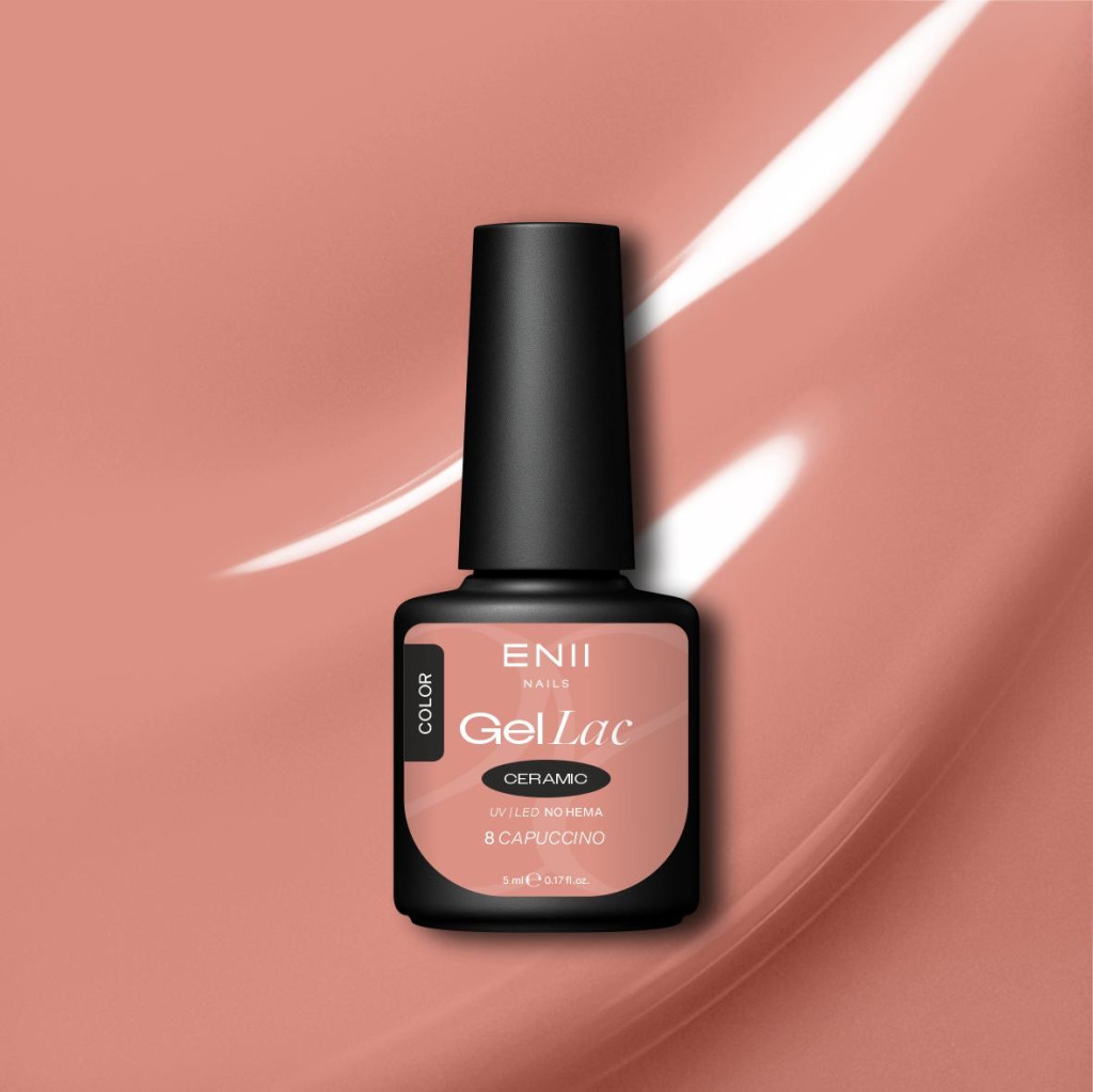 Gel lak Ceramic 08 Capuccino - gelový lak bez HEMA, 5 ml
