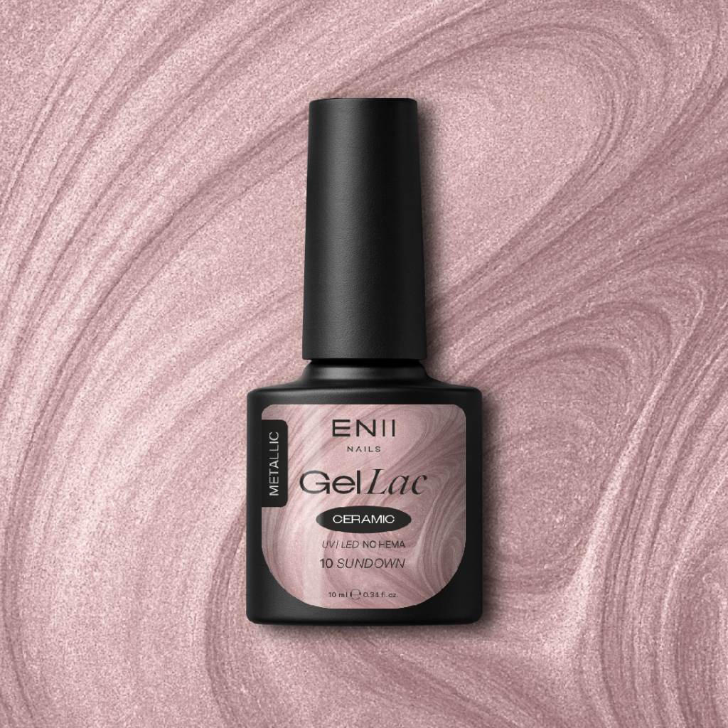Gel lak Ceramic 10 Sundown - gelový lak bez HEMA, 10 ml