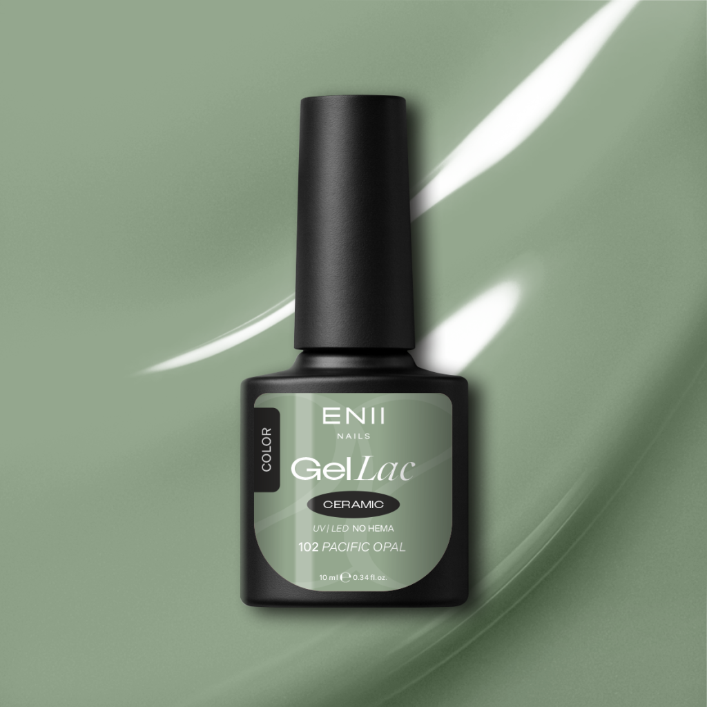 Gel lak Ceramic 102 Pacific Opal - gelový lak bez HEMA, 10 ml