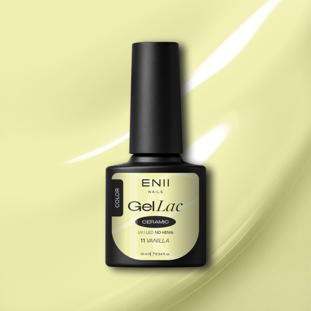 Gel lak Ceramic 11 Vanilla - gelový lak bez HEMA, 10 ml