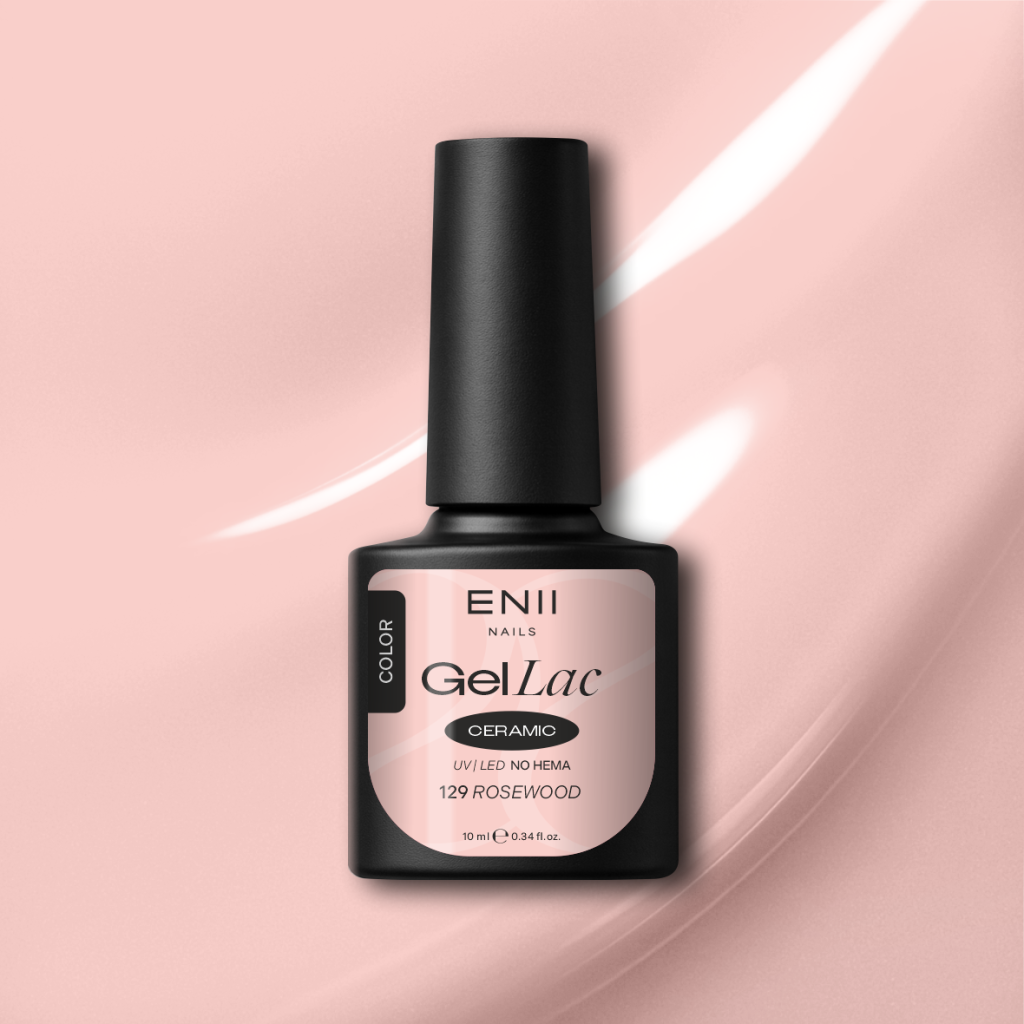 Gel lak Ceramic 129 Rosewood - gelový lak bez HEMA, 10 ml
