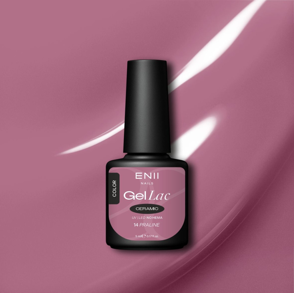 Gel lak Ceramic 14 Praline - gelový lak bez HEMA, 5 ml