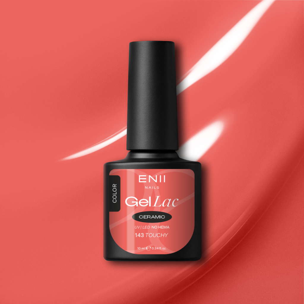Gel lak Ceramic 143 Touchy - gelový lak bez HEMA, 10 ml