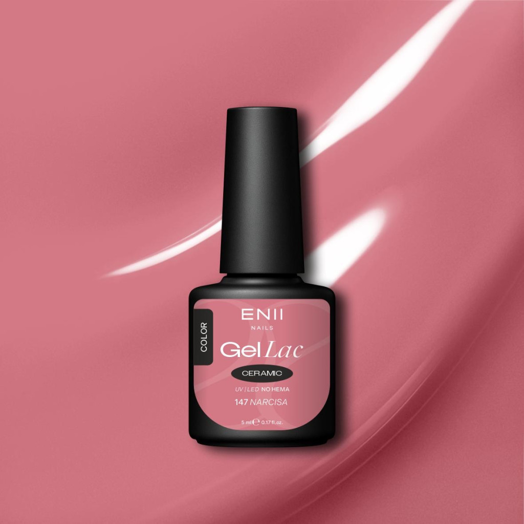 Gel lak Ceramic 147 Narcisa - gelový lak bez HEMA, 5 ml