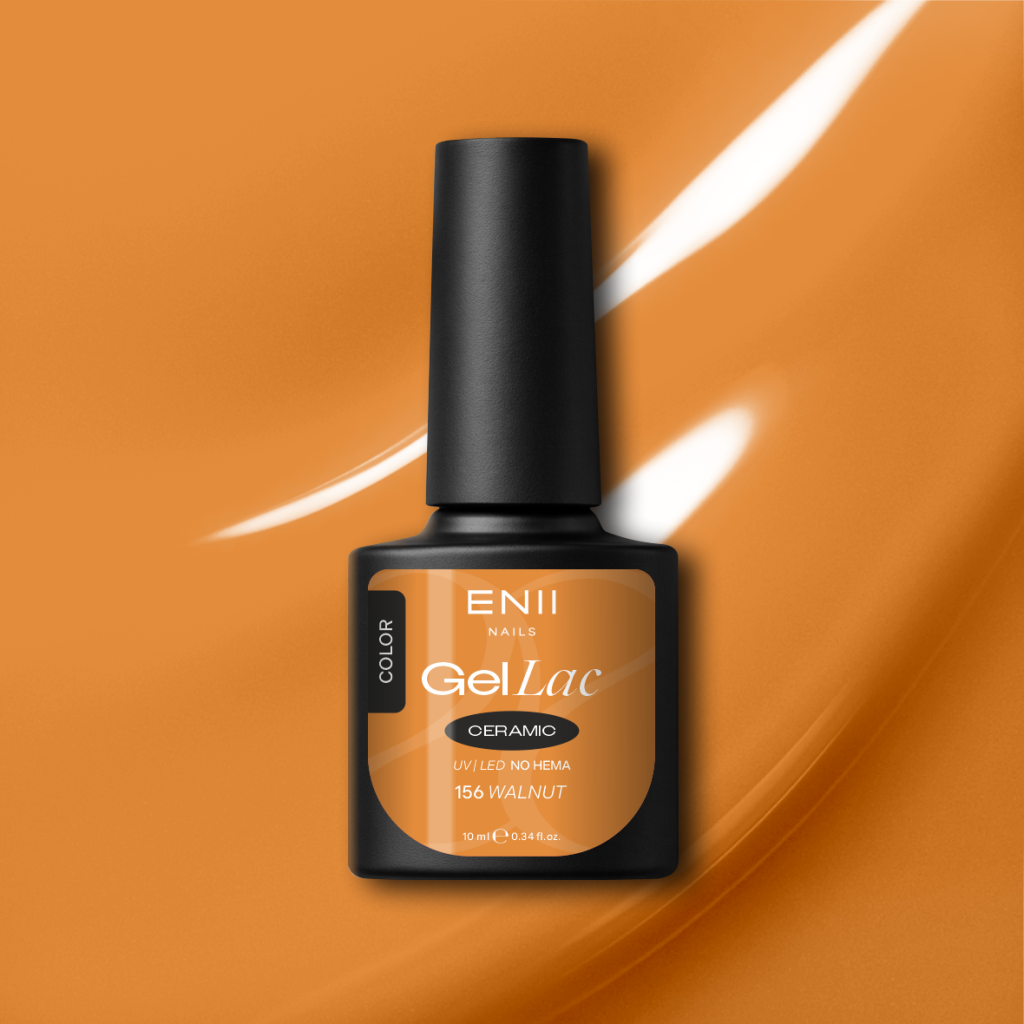 Gel lak Ceramic 156 Walnut - gelový lak bez HEMA, 10 ml