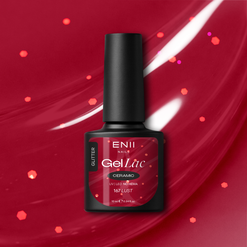 Gel lak Ceramic 167 Lust - gelový lak bez HEMA, 10 ml