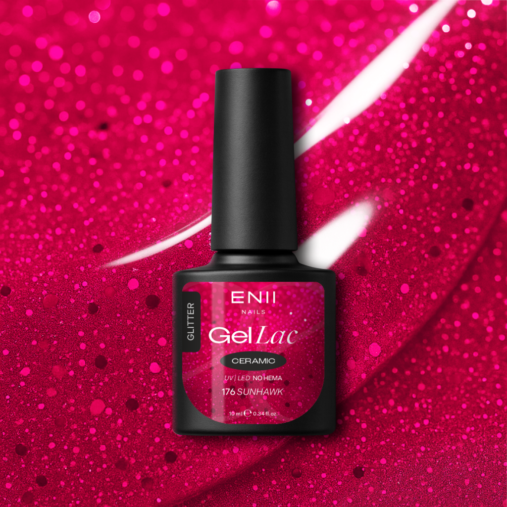 Gel lak Ceramic 176 Sunhawk - gelový lak bez HEMA, 10 ml