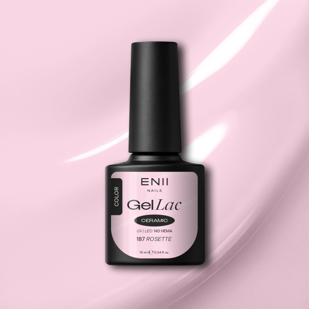 Gel lak Ceramic 187 Rosette - gelový lak bez HEMA, 10 ml