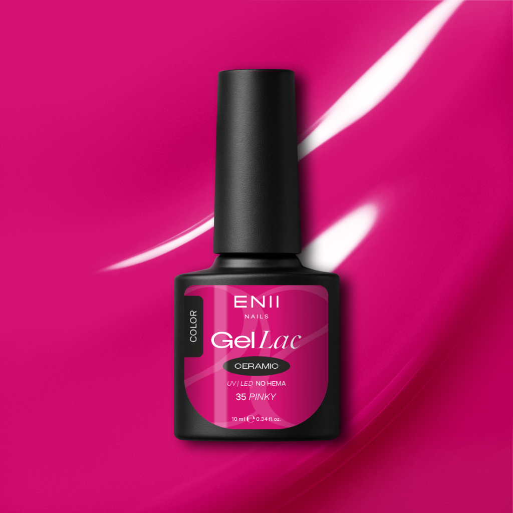 Gel lak Ceramic 35 Pinky - gelový lak bez HEMA, 10 ml