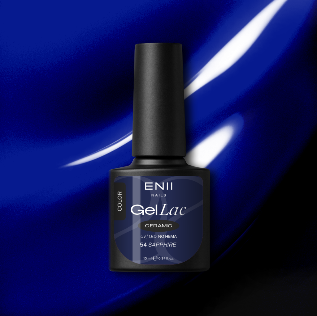 Gel lak Ceramic 54 Sapphire - gelový lak bez HEMA, 10 ml
