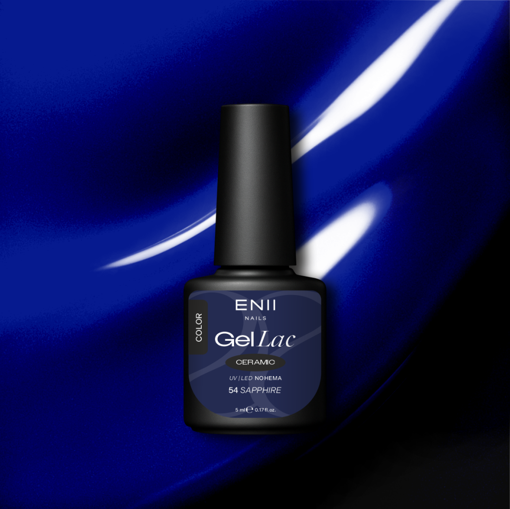 Gel lak Ceramic 54 Sapphire - gelový lak bez HEMA, 5 ml