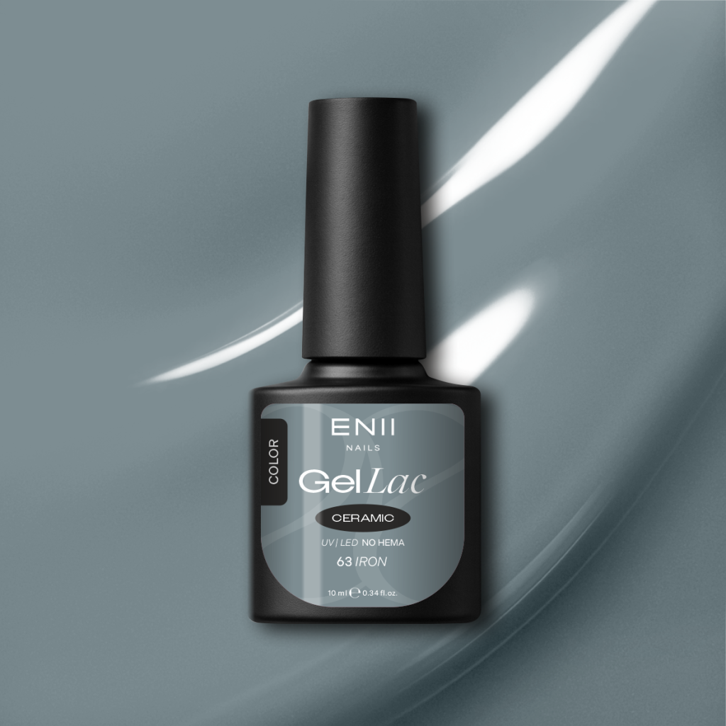 Gel lak Ceramic 63 Iron - gelový lak bez HEMA, 10 ml