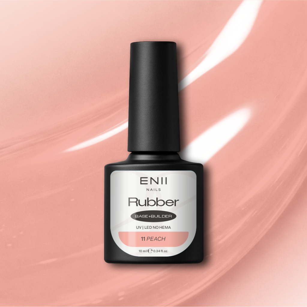 RUBBER Base Peach 11 NO HEMA and NO TPO 10 ml