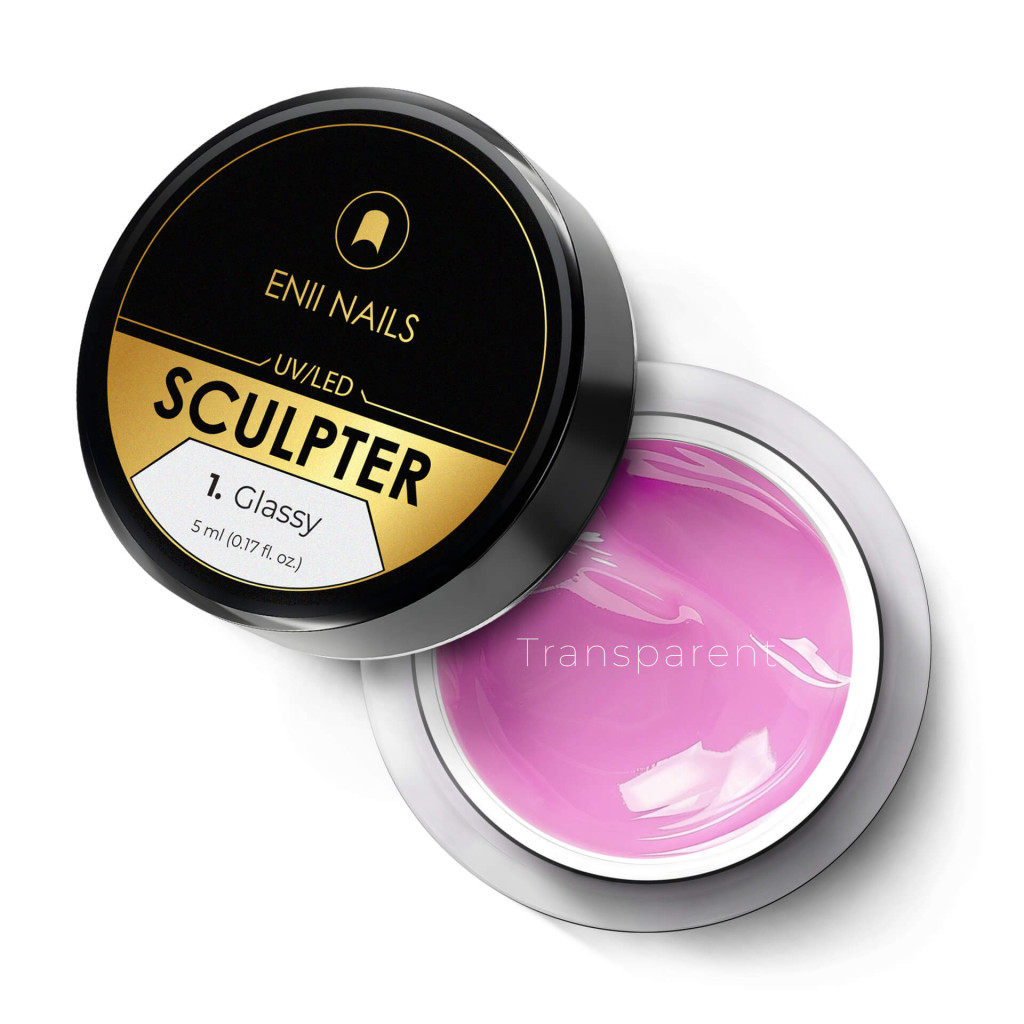 Sculpter 1 Glassy - stavební UV/LED gel 5 ml